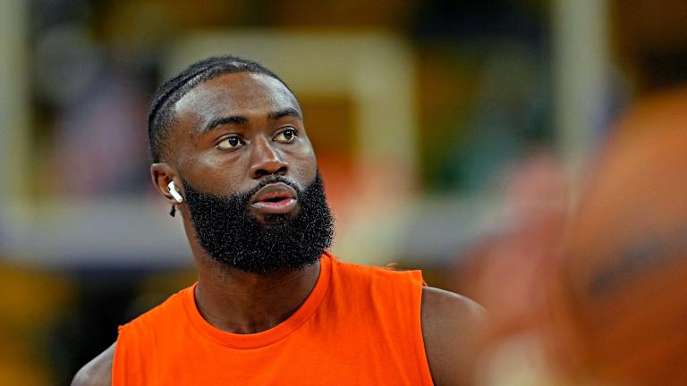 Jaylen Brown Visits Kanye West's School